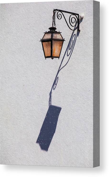 Lamp Canvas Print featuring the photograph Shadow Lamp by David Letts