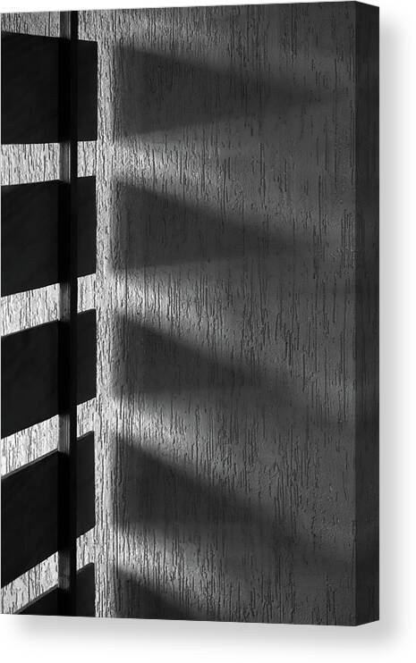 Minimalism Canvas Print featuring the photograph Shadow Triangles by Prakash Ghai