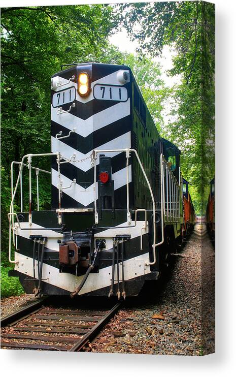 Art Prints Canvas Print featuring the photograph Smoky Mountain Railroad by Nunweiler Photography