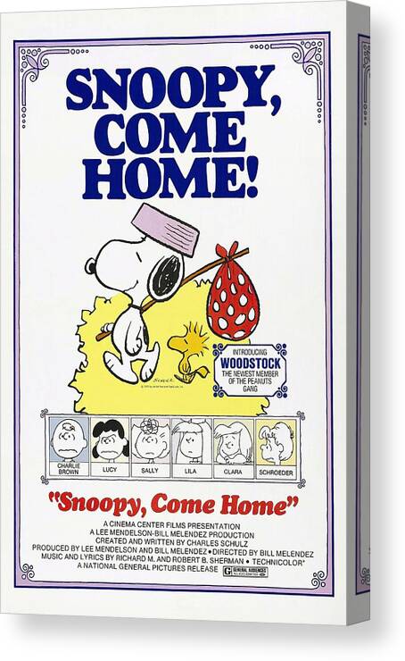 1970s Canvas Print featuring the photograph Snoopy, Come Home -1972-. by Album