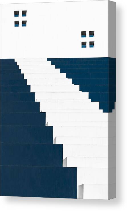 Stairs Canvas Print featuring the photograph Stairs And Openings by Zhantao Meng?????