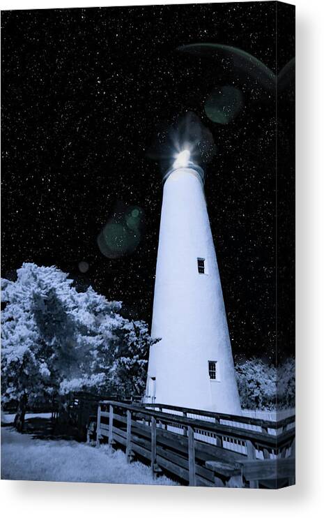 Infrared Canvas Print featuring the photograph Star Light by Paula OMalley