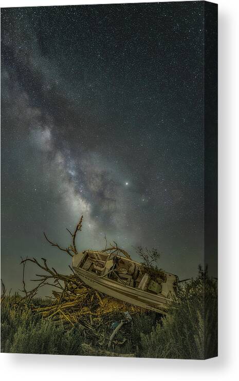 Milky Way Canvas Print featuring the photograph Stellar Dry Dock by James Clinich