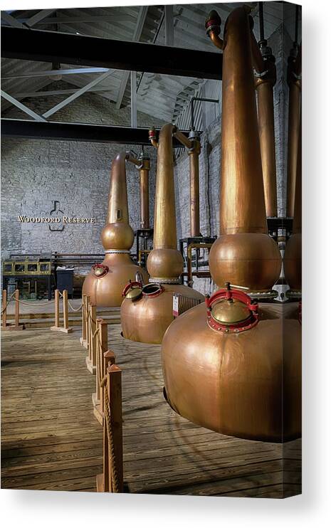 Woodford Reserve Canvas Print featuring the photograph Stillroom at Woodford Reserve by Susan Rissi Tregoning