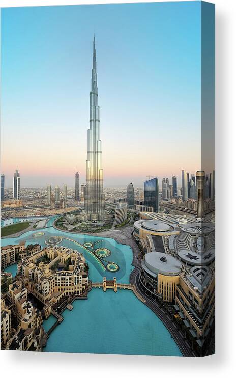 Dawn Canvas Print featuring the photograph Stunning Dubai by Dblight