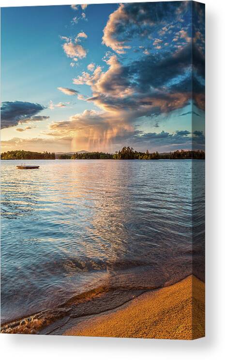 Alton Canvas Print featuring the photograph Summer Shower by Jeff Sinon
