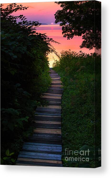 Maine Canvas Print featuring the photograph Sunrise at Glen Cove by Diane Diederich