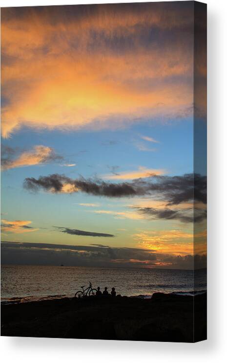 Hawaii Canvas Print featuring the photograph Sunset Rendezvous by Briand Sanderson
