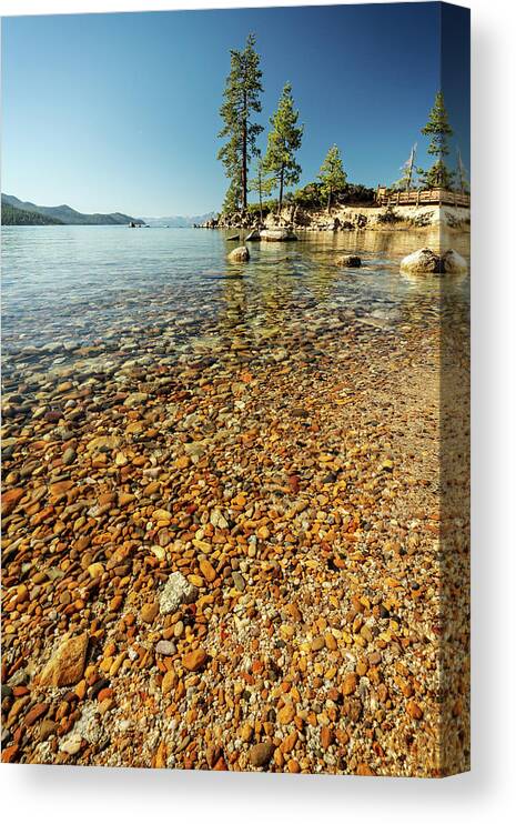Lake Canvas Print featuring the photograph Tahoe Blues VI by Ryan Weddle