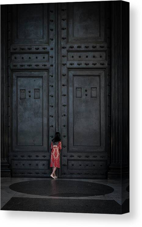 Rome Canvas Print featuring the photograph The Girl Next Door by Antonio Convista