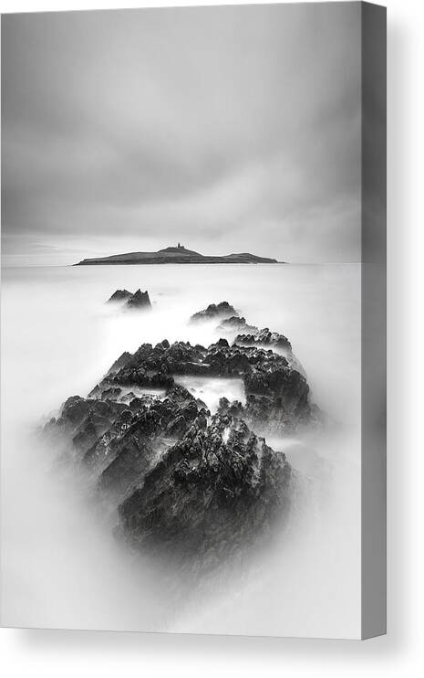 Seascape Canvas Print featuring the photograph The Island by Kieran O Mahony