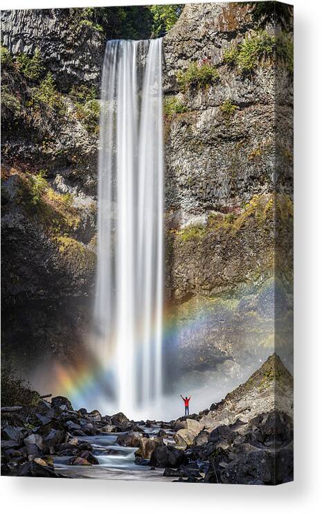 Brandywine Falls Canvas Print featuring the photograph The Majestic Brandywine falls by Pierre Leclerc Photography