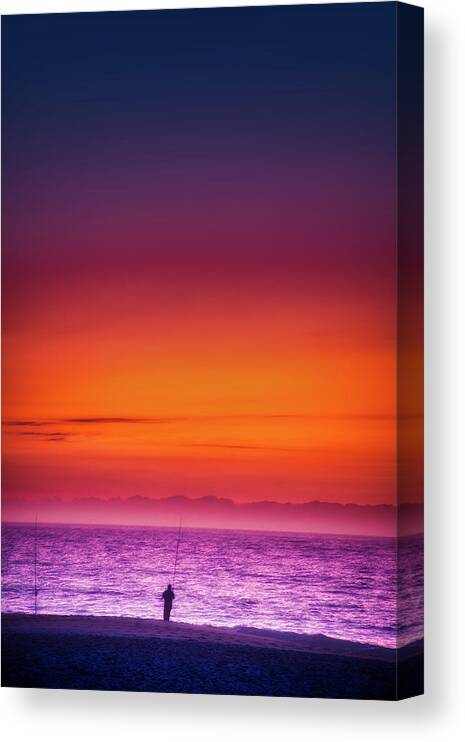 Fishing Canvas Print featuring the photograph Too late to go fishing by Micah Offman