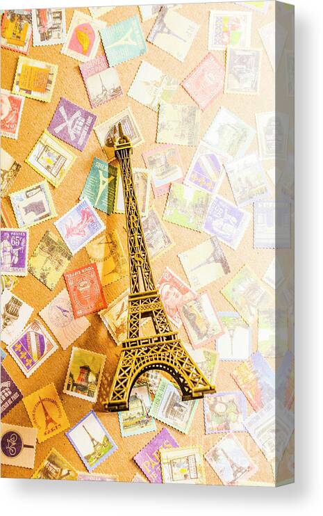 Eiffel Tower Canvas Print featuring the photograph Tower of Eiffel by Jorgo Photography