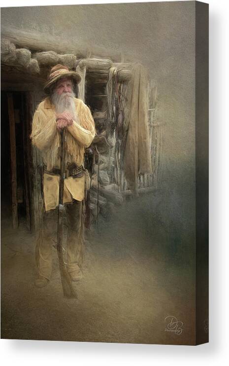 American Mountain Men Canvas Print featuring the photograph Tracker V by Debra Boucher