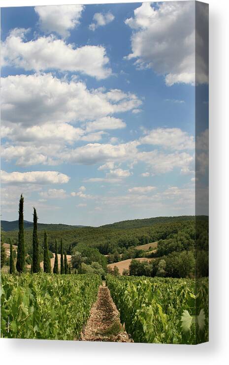Scenics Canvas Print featuring the photograph Tuscan Skyline 01 by Dean2