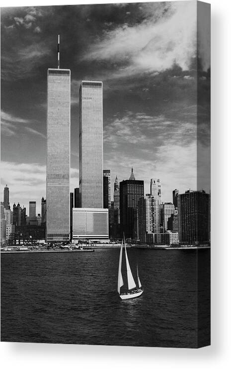 Nyc Canvas Print featuring the photograph Twin Towers Remembered - WTC by Laura Fasulo