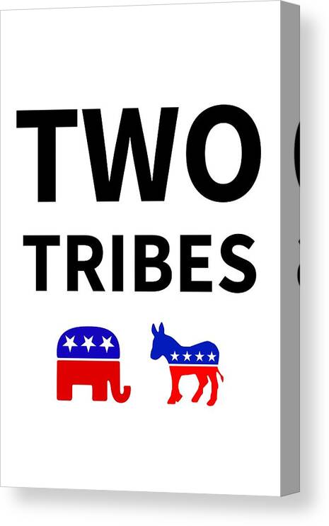 Richard Reeve Canvas Print featuring the digital art Two Tribes by Richard Reeve