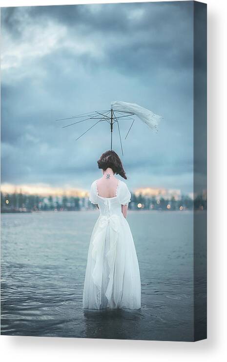 Mood Canvas Print featuring the photograph Umbrella by Terry F