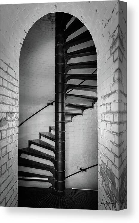 Stairs Canvas Print featuring the photograph Up to the Light by Bryan Williams
