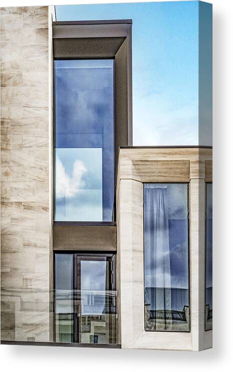 Architecture Canvas Print featuring the photograph Views Through by Linda Wride