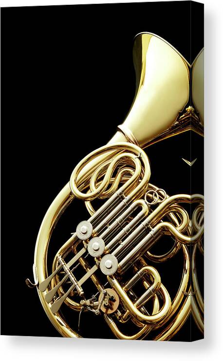 French Horn Canvas Print featuring the photograph Wind Instrument by Yuji Kotani