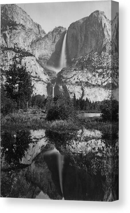 California Canvas Print featuring the photograph Yosemite Park by Carleton E. Watkins