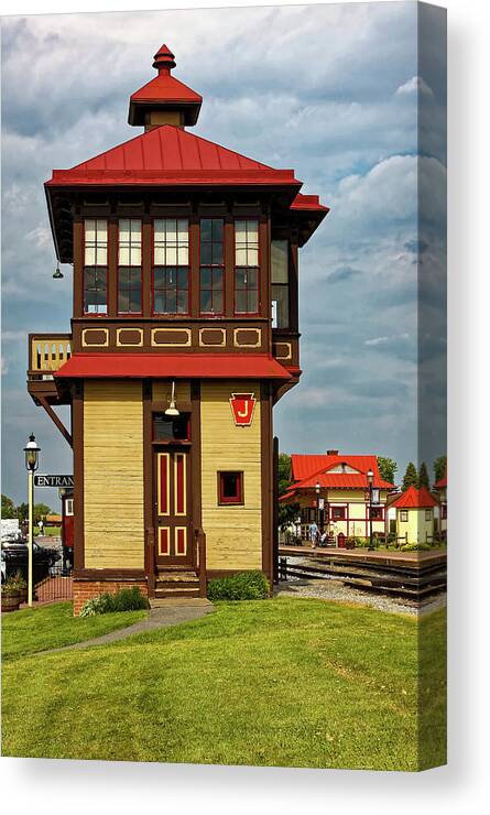 1885 Switch Tower Canvas Print featuring the photograph 1885 Switch Tower by Sally Weigand