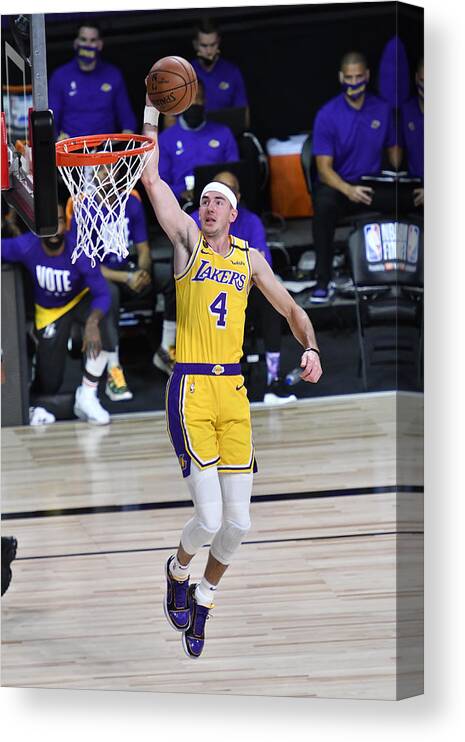 Playoffs Canvas Print featuring the photograph Alex Caruso by Fernando Medina