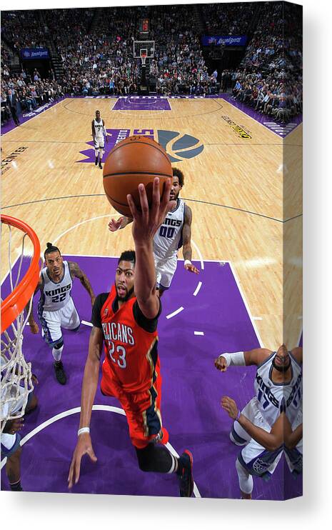 Nba Pro Basketball Canvas Print featuring the photograph Anthony Davis by Rocky Widner