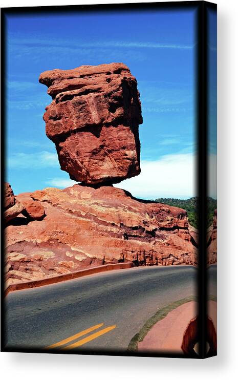 Colorado Canvas Print featuring the photograph Balanced Rock 3 #1 by Richard Risely