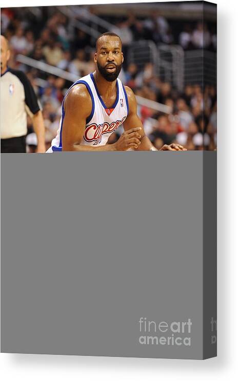 Nba Pro Basketball Canvas Print featuring the photograph Baron Davis by Noah Graham