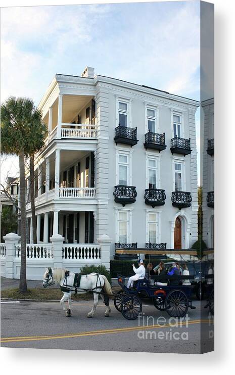 Charleston Canvas Print featuring the photograph Battery #2 by Flavia Westerwelle