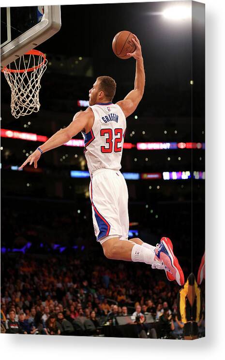 Nba Pro Basketball Canvas Print featuring the photograph Blake Griffin by Stephen Dunn