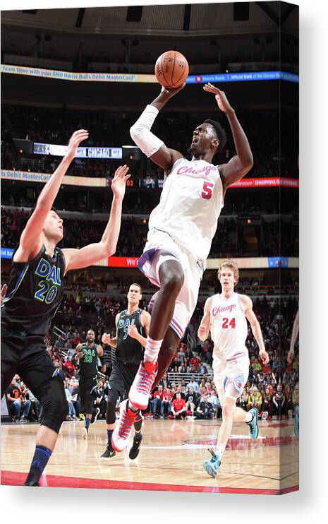 Bobby Portis Canvas Print featuring the photograph Bobby Portis #1 by Randy Belice