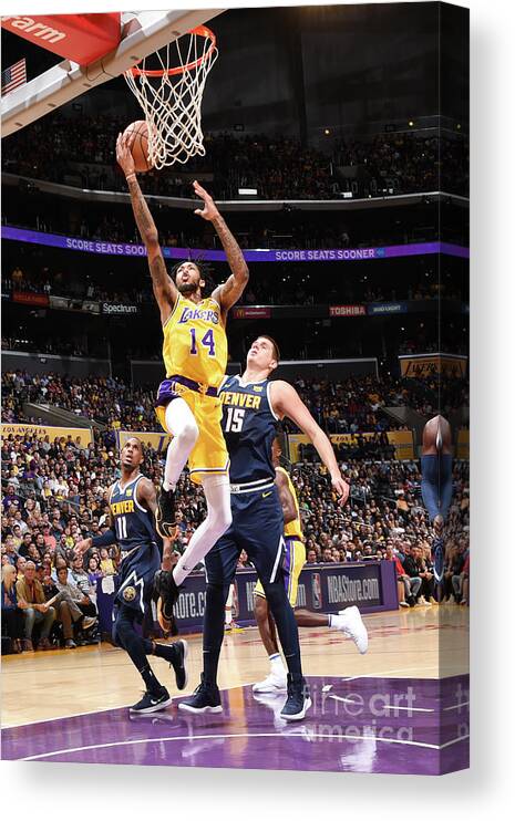 Brandon Ingram Canvas Print featuring the photograph Brandon Ingram #1 by Andrew D. Bernstein