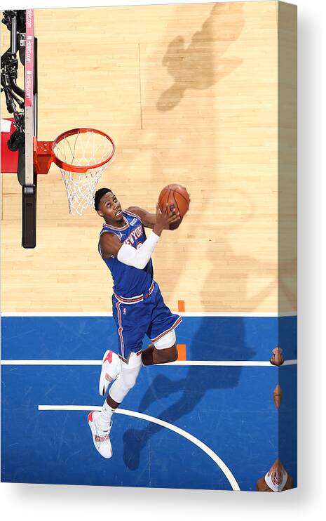 Nba Pro Basketball Canvas Print featuring the photograph Dallas Mavericks v New York Knicks by Nathaniel S. Butler