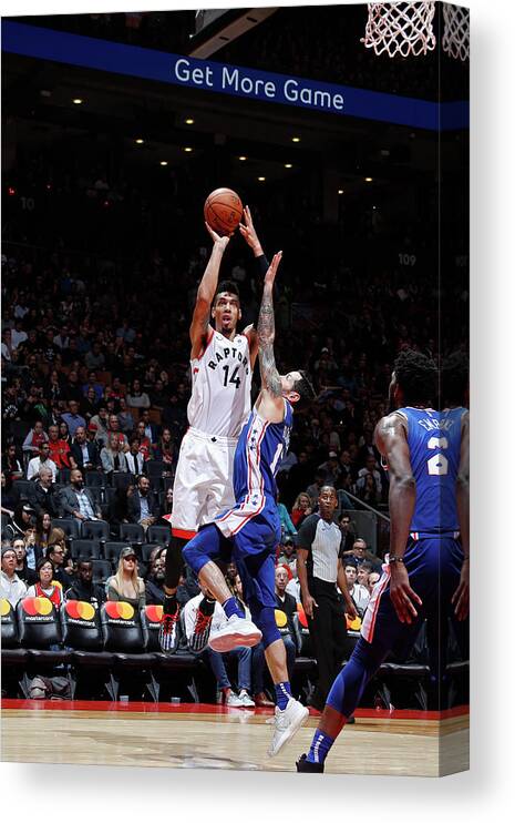 Nba Pro Basketball Canvas Print featuring the photograph Danny Green by Mark Blinch
