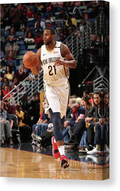 Smoothie King Center Canvas Print featuring the photograph Darius Miller by Layne Murdoch