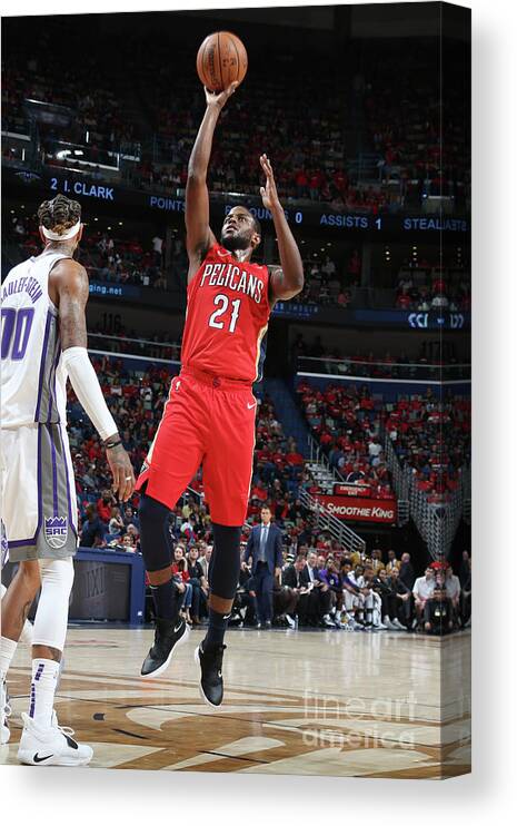 Smoothie King Center Canvas Print featuring the photograph Darius Miller by Layne Murdoch Jr.