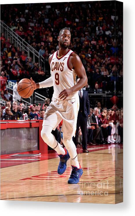 Dwyane Wade Canvas Print featuring the photograph Dwyane Wade by Bill Baptist