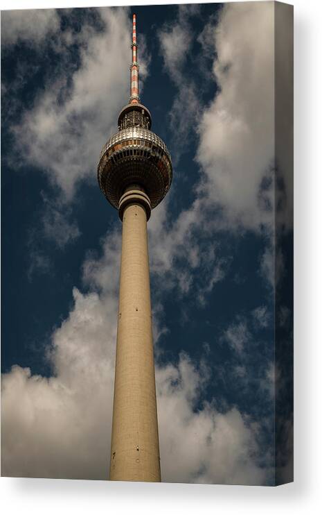 Berliner Canvas Print featuring the photograph Fernsehturm, Berlin #6 by Pablo Lopez