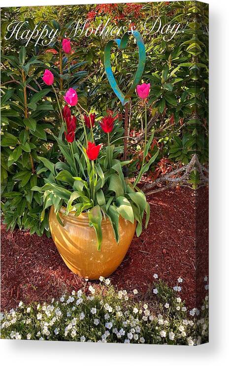 Mother’s Day Canvas Print featuring the photograph Happy Mothers Day #1 by Jerry Abbott