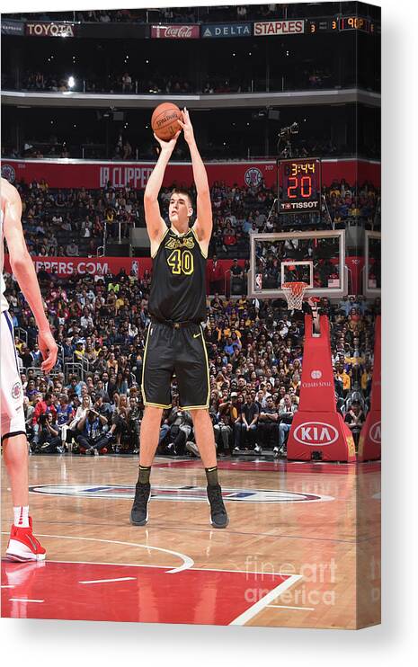 Sports Ball Canvas Print featuring the photograph Ivica Zubac by Adam Pantozzi