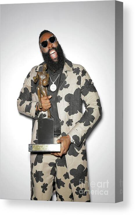 James Harden Canvas Print featuring the photograph James Harden by Atiba Jefferson