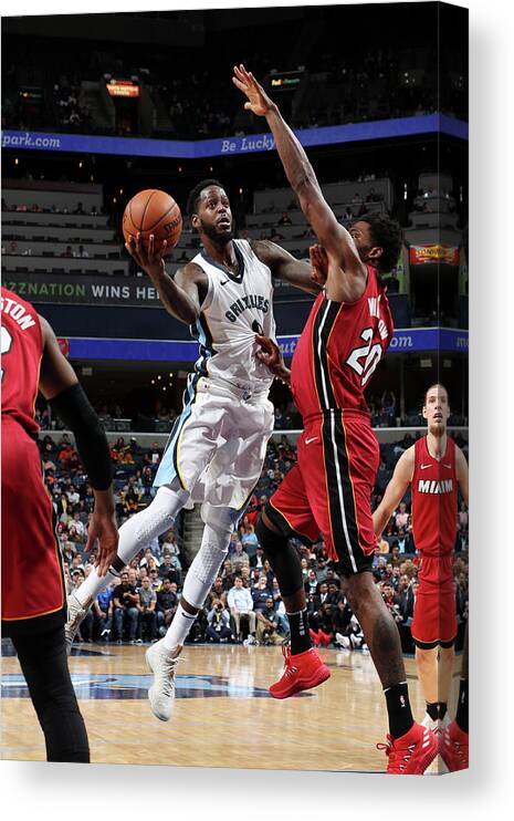 Jamychal Green Canvas Print featuring the photograph Jamychal Green #1 by Joe Murphy