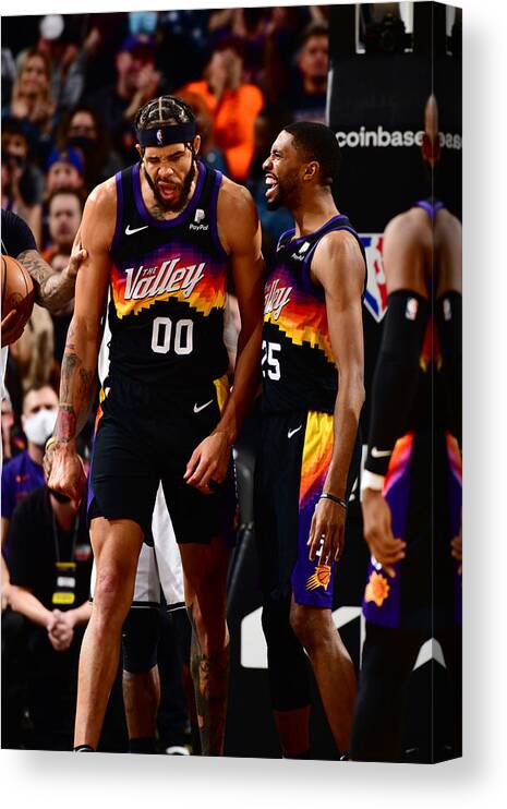 Mikal Bridges Canvas Print featuring the photograph Javale Mcgee by Barry Gossage