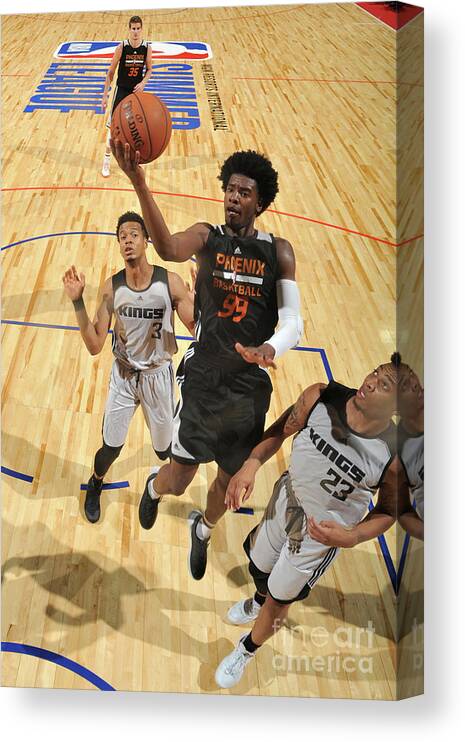 Nba Pro Basketball Canvas Print featuring the photograph Josh Jackson by Garrett Ellwood