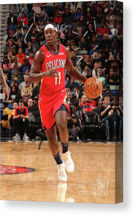 Smoothie King Center Canvas Print featuring the photograph Jrue Holiday by Layne Murdoch Jr.