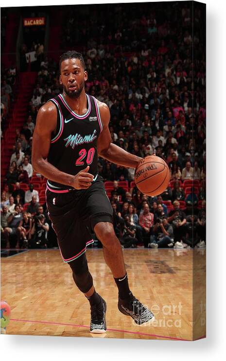 Justise Winslow Canvas Print featuring the photograph Justise Winslow by Issac Baldizon